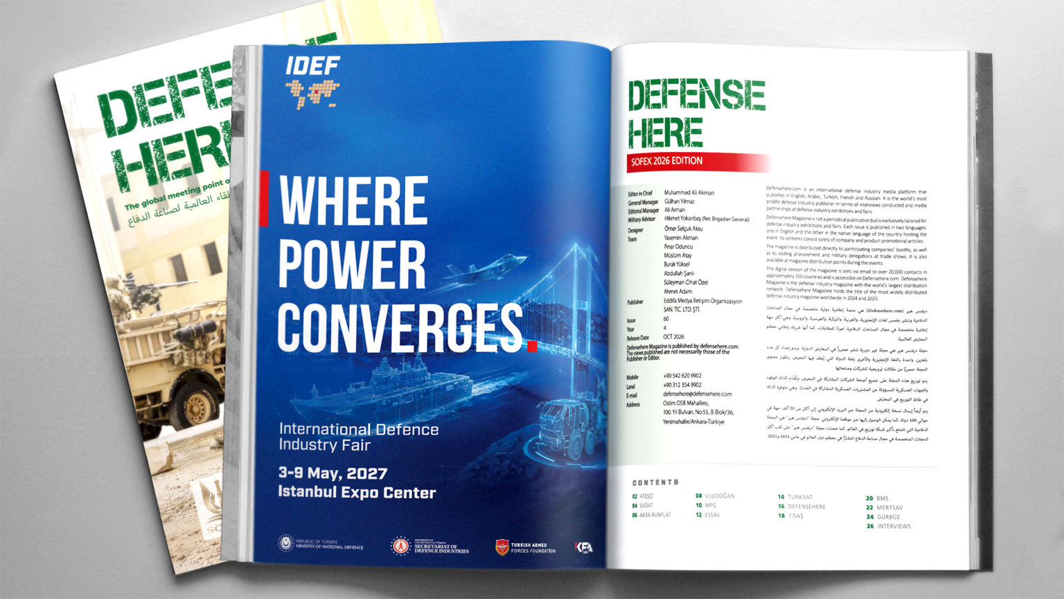 Defensehere Dergisi’nin 60’ıncı sayısı “SOFEX” özel sayısıyla yayında