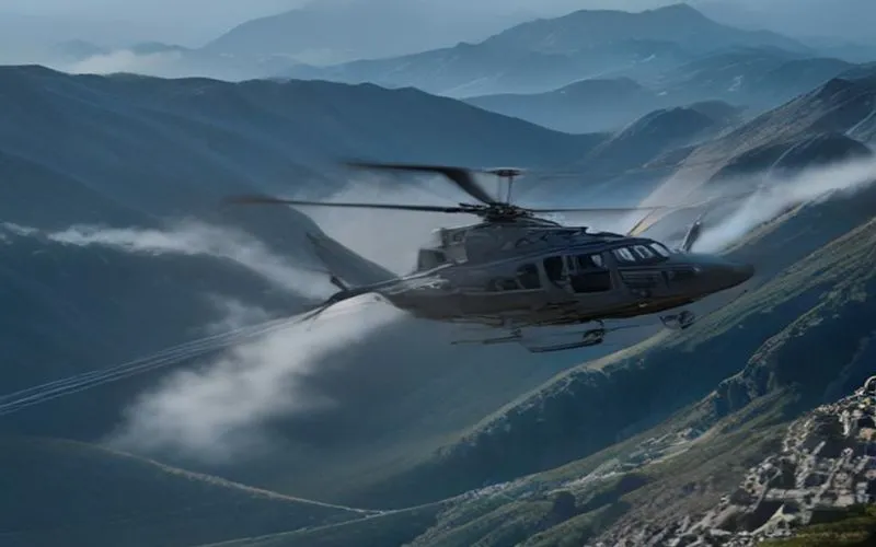 Giresun'da Yüksek Gerilim Hattı Kontrol Helikopteri Düştü