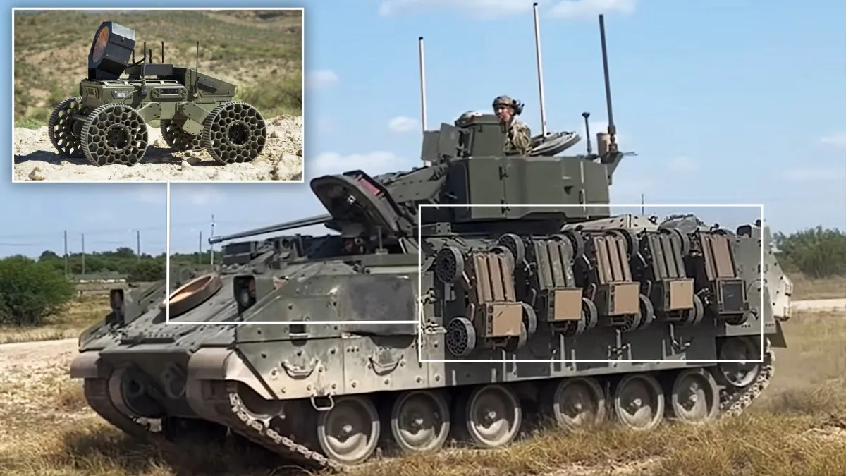 US Army Integrates FireAnt Swarming Ground Drones with M2A4 Bradley IFVs