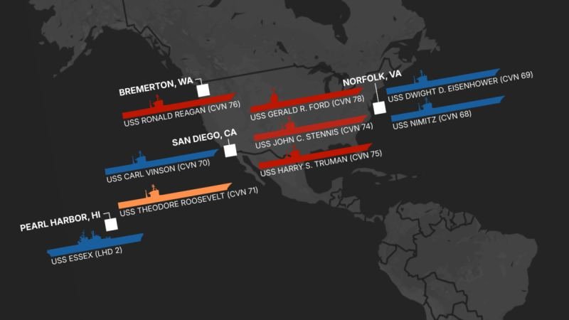 Where Are The Aircraft Carriers: August 3, 2026